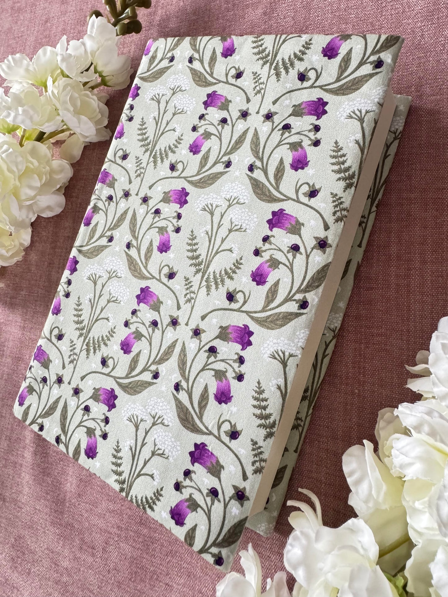 Wildflowers fabric dust jacket