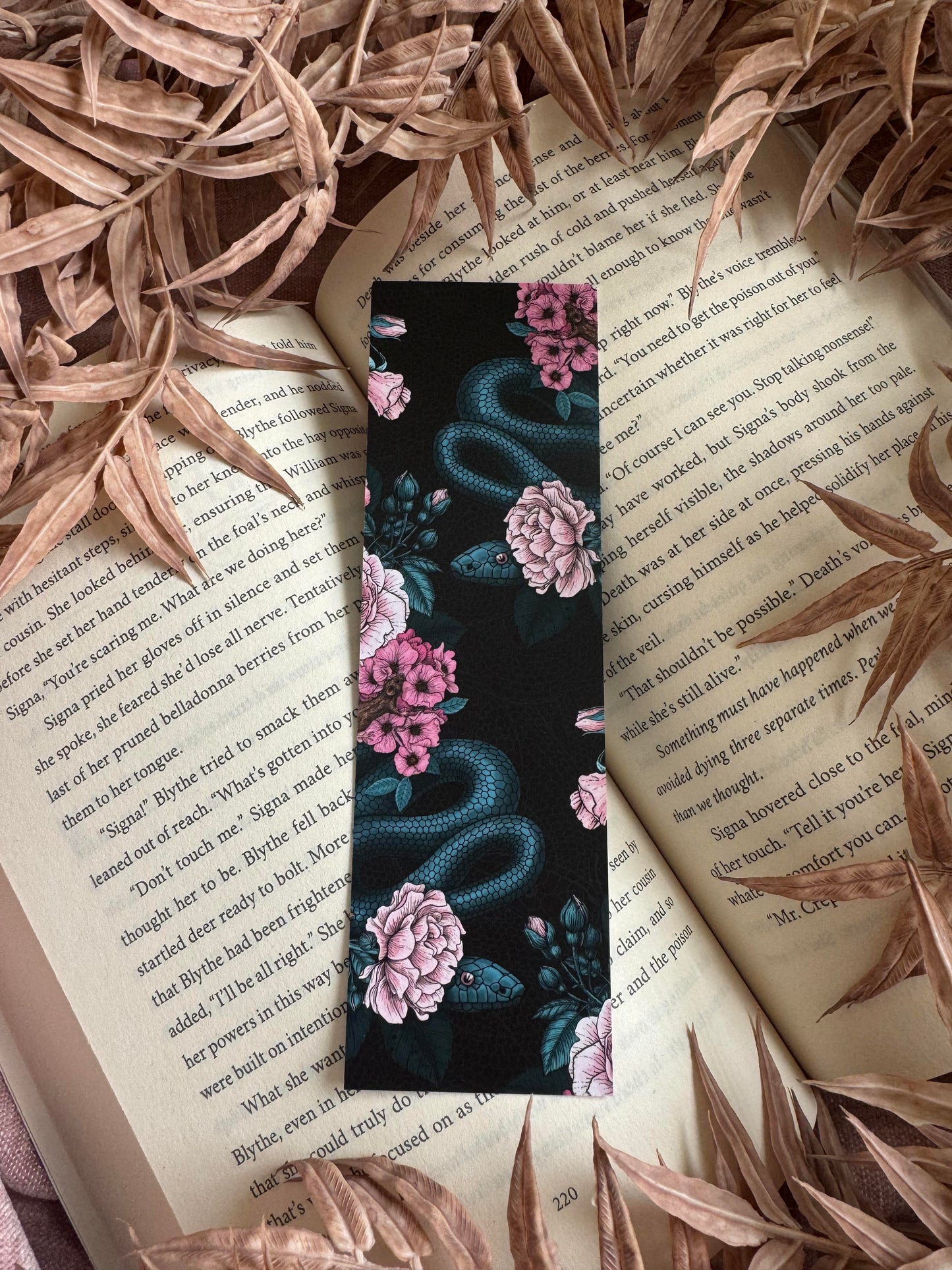 Hidden Roses Double-Sided Bookmark