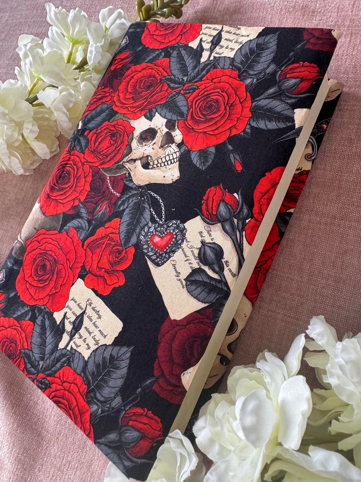 Dark Romance fabric dust jacket